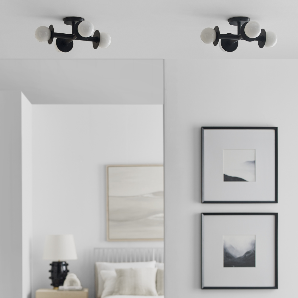 Nodes Semi-Flush Mount