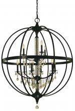 Framburg 5719 SP - 9-Light Satin Pewter Olivia Foyer Chandelier