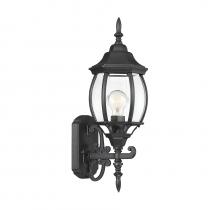 Savoy House Meridian M50054BK - 1-Light Outdoor Wall Lantern in Black