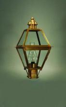 Northeast Lantern 1003-DAB-LT3-FST - Post Dark Antique Brass 3 Candelabra Sockets Frosted Glass