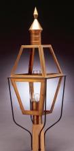 Northeast Lantern 1033-AB-CIM-CSG - Post Antique Brass Medium Base Socket With Chimney Clear Seedy Glass
