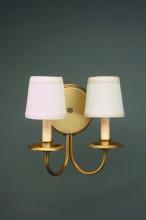 Northeast Lantern 142-DB-LT2-SHD - Wall Sconce Dark Brass 2 Candelabra Socket Eggshell Shade