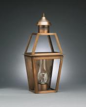 Northeast Lantern 2241-AB-LT2-CSG - Tapered Wall Antique Brass 2 Candelabra Sockets Clear Seedy Glass
