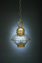 Northeast Lantern 2522-DAB-MED-CLR - Caged Onion Hanging Dark Antique Brass Medium Base Socket Clear Glass