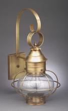 Northeast Lantern 2531-DB-MED-CSG - Caged Onion Wall Dark Brass Medium Base Socket Clear Seedy Glass