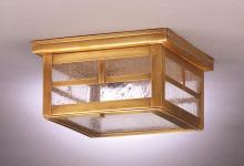 Northeast Lantern 4304-DB-MED-FST - Flush Dark Brass Medium Base Socket Frosted Glass