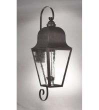 Northeast Lantern 6428-AB-LT3-CSG - Bracket Wall Fixture  Top & Bottom Scroll Antique Brass Finish  3 Candelabra Sockets  Clea