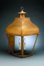 Northeast Lantern 7651-AB-LT3-CSG - Curved Top Wall Antique Brass 3 Candelabra Sockets Clear Seedy Glass