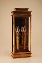 Northeast Lantern 8851-AB-LT2-CSG - Wall Antique Brass 2 Candelabra Sockets Clear Seedy Glass