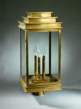 Northeast Lantern 8953-DAB-LT3-CLR - Post Dark Antique Brass 3 Candelabra Sockets Clear Glass