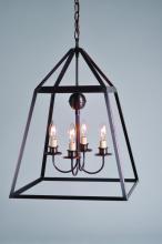 Northeast Lantern 9732-VG-LT4-NG - Hanging Verdi Gris 4 Candelabra Cluster NO Glass